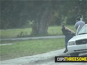 cougar cops take turns to get plowed by insane latin purse thief