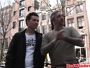 Real amsterdam escort pussylicked and plowed