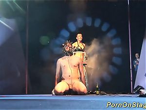 extraordinary fetish pornography on public stage